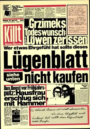 Künstler Ak Staeck, Klaus, Lügenblatt nicht kaufen