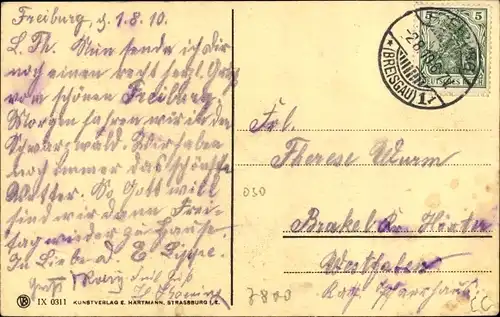 Ak Freiburg im Breisgau, erzbischöfliches Ordinariat