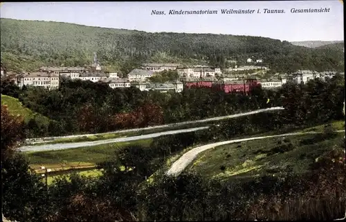 Ak Weilmünster Taunus, Nass. Kindersanatorium, Gesamtansicht