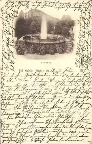 Ak Bad Nauheim in Hessen, Sprudel