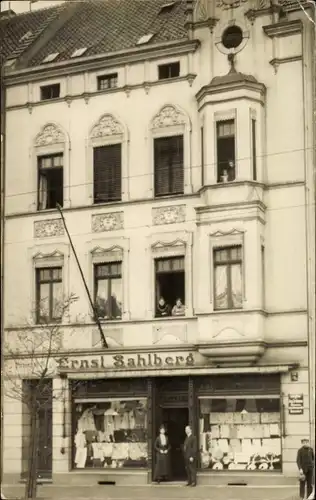 Foto Ak Barmen Wuppertal, Geschäft von Ernst Sahlberg