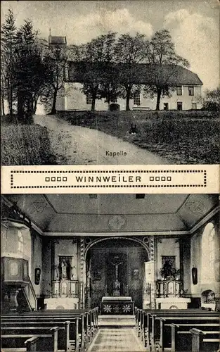 Ak Winnweiler, Kapelle, Altar