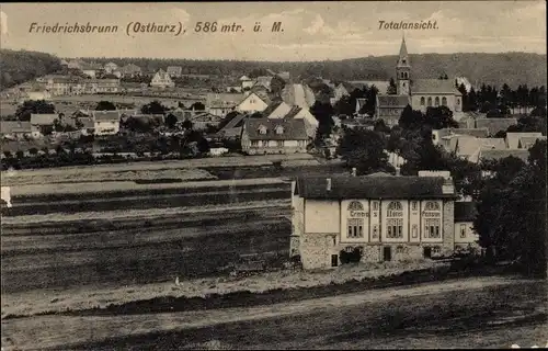 Ak Friedrichsbrunn Thale im Harz, Totalansicht