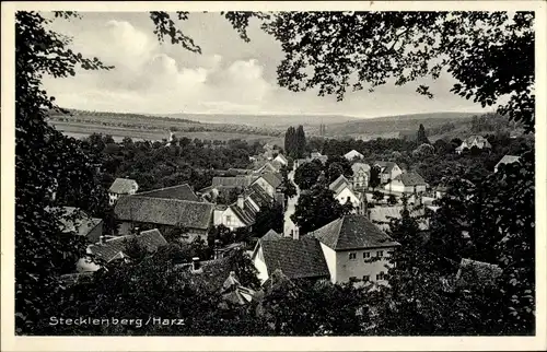 Ak Stecklenberg Thale im Harz, Totalansicht