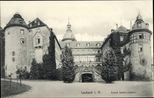 Ak Laubach in Hessen, Schloss Solms-Laubach
