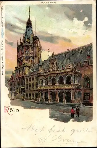 Litho Köln am Rhein, Rathaus