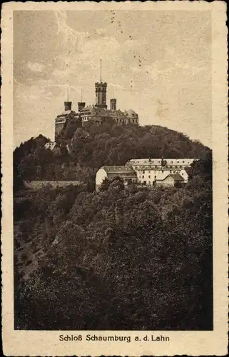 Ak Balduinstein an der Lahn, Schloss Schaumburg