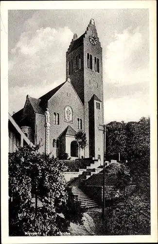 Ak Neusatz Bühl in Baden, Kirche