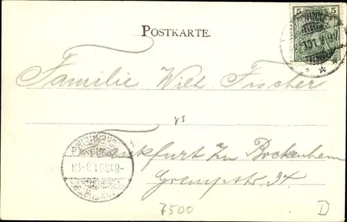 Ak Karlsruhe in Baden, Kaiser-Wilhelm-Denkmal