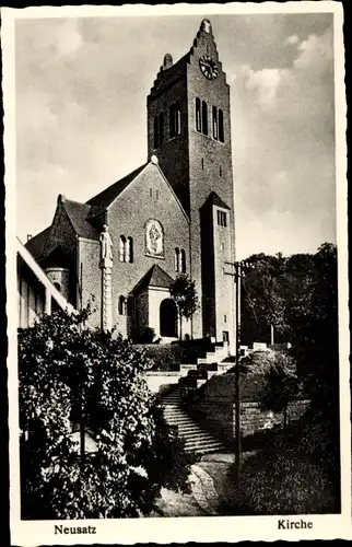 Ak Neusatz Bühl in Baden, Kirche