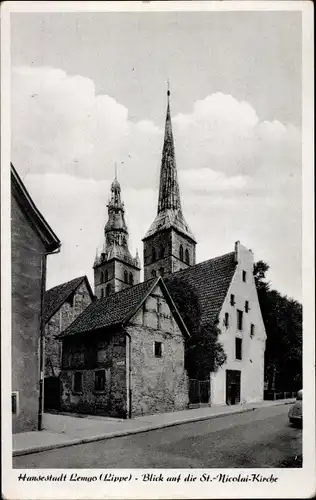 Ak Lemgo in Nordrhein Westfalen, Sankt-Nicolaikirche