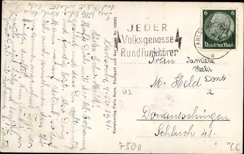 Ak Karlsruhe in Baden, Schlosspark, Schlossturm