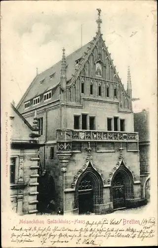 Ak Bretten in Baden, Melanchthon Gedächtniss-Haus