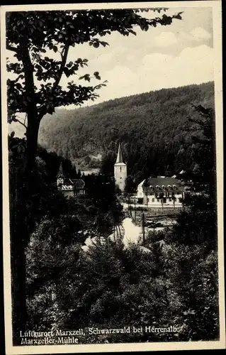 Ak Marxzell Schwarzwald, Marxzeller Mühle, Gasthaus und Fremdenheim