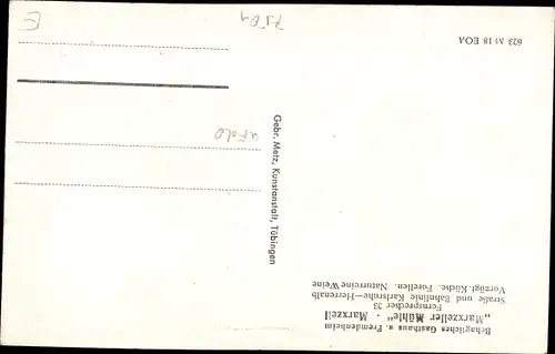 Ak Marxzell Schwarzwald, Marxzeller Mühle, Gasthaus und Fremdenheim