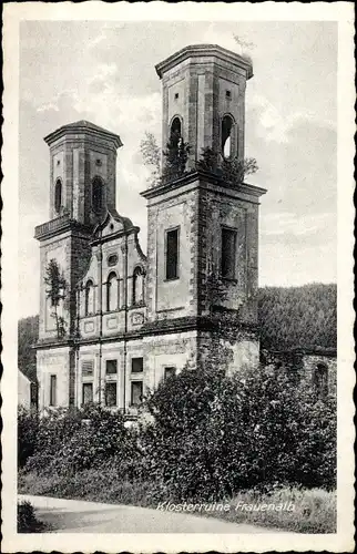 Ak Frauenalb Schielberg Marxzell im Schwarzwald, Klosterruine Frauenalb