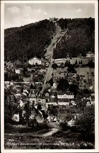 Ak Bad Wildbad im Schwarzwald, Panorama, Sommerberg