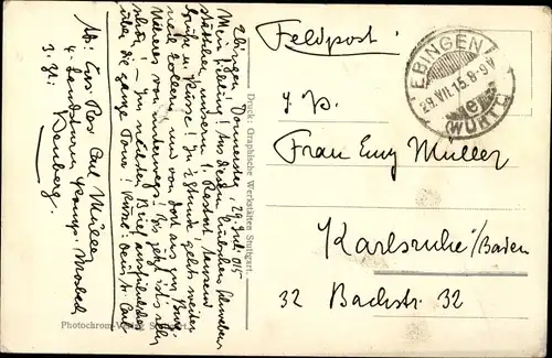 Ak Ebingen Albstadt in Württemberg, Gesamtansicht