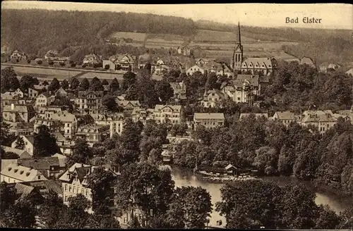 Ak Bad Elster im Vogtland, Gesamtansicht