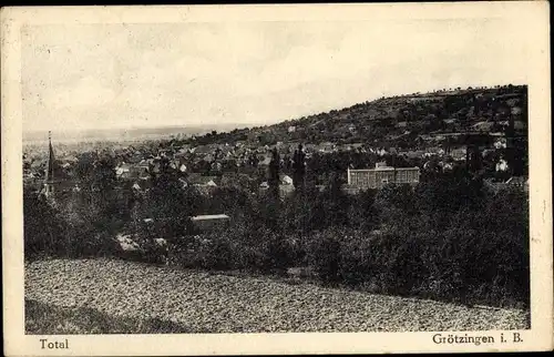Ak Grötzingen Baden Württemberg, Gesamtansicht