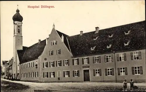 Ak Dillingen an der Donau, Hospital