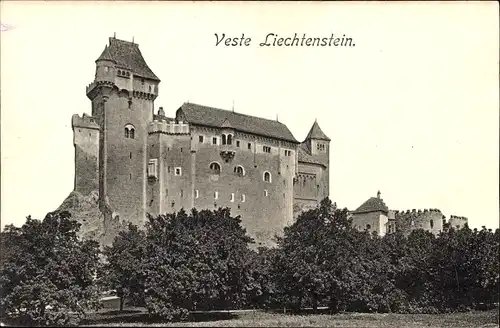 Ak Maria Enzersdorf Niederösterreich, Burg Liechtenstein, Veste