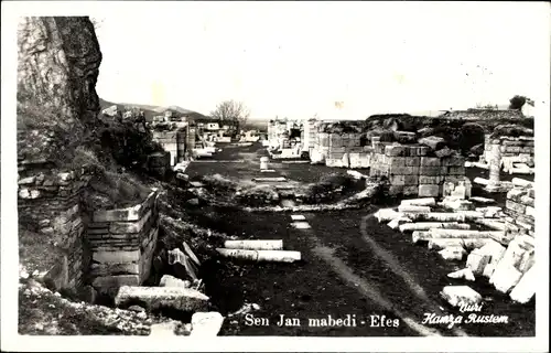 Foto Ak Efes Türkei, Sen Jan mabedi, Ruinen