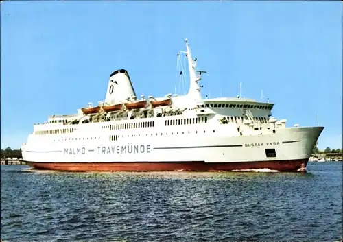 Ak Fährschiff M.S. Gustav Vasa, Malmö-Travemünde-Linie