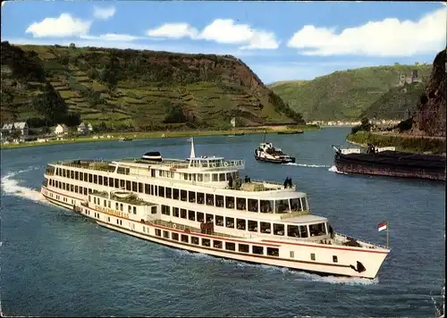 Ak Schiff M.S. Drachenfels, Köln-Düsseldorfer Deutsche Rheinschifffahrt AG