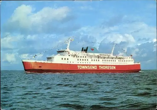 Ak Viking-Autofähre der Townsend-Thoresen-Flotte