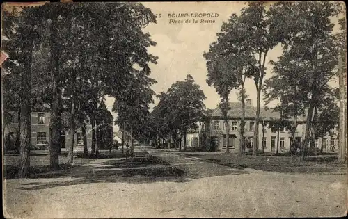 Ak Bourg Leopold Leopoldsburg Flandern Limburg, Place de la Reine
