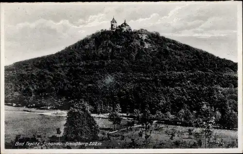 Ak Teplice Šanov Teplitz Schönau Region Aussig, Schlossberg