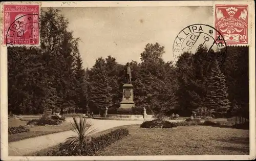 Ak Lípa Leipa Region Königgrätz, Stadtpark