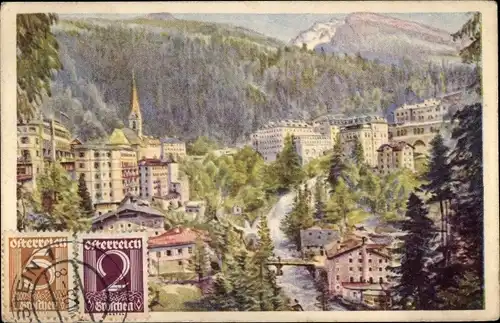 Ak Bad Gastein Badgastein in Salzburg, Panorama