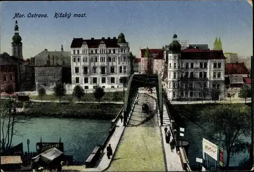 Ak Moravská Ostrava Mährisch Ostrau Region Mährisch Schlesien, Brücke