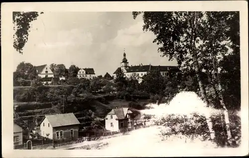 Foto Ak Bělá pod Bezdězem Weißwasser Mittelböhmen, Ortsansicht