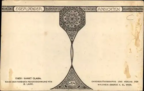 Künstler Ak Cheb Eger Region Karlsbad, Sankt Clara