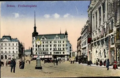 Ak Brno Brünn Südmähren, Freiheitsplatz