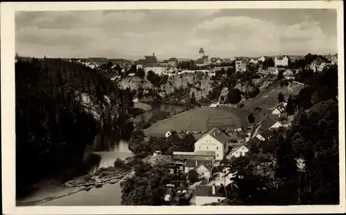 Ak Bechyně Bechin Südböhmen, Panorama