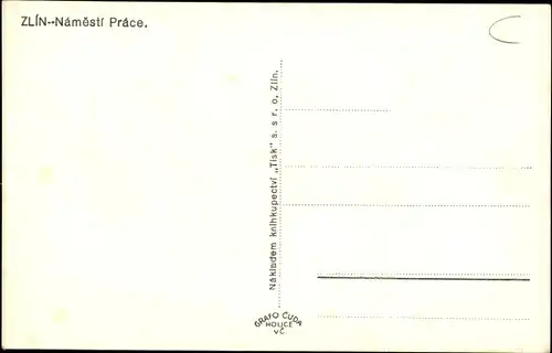 Ak Zlín Gottwaldov in Mähren Region Zlin, Namesti Prace