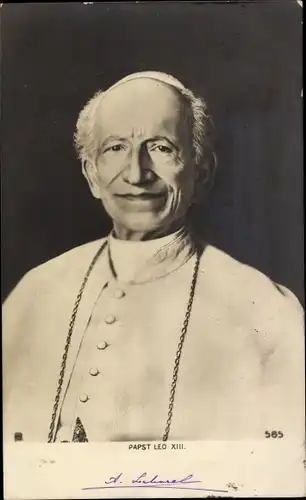 Ak Papst Leo XIII., Portrait