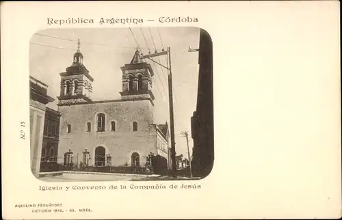 Ak Córdoba Argentinien, Kirche