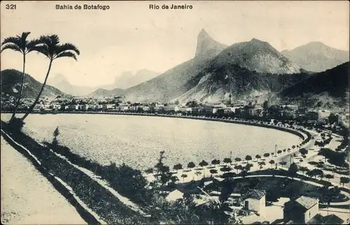 Ak Rio de Janeiro Brasilien, Bahia de Botafogo