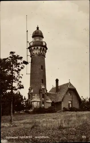Ak Krynica Morska Ostseebad Kahlberg Ostpreußen, Leuchtturm