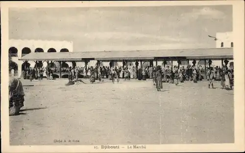 Ak Djibouti Dschibuti, Marktplatz