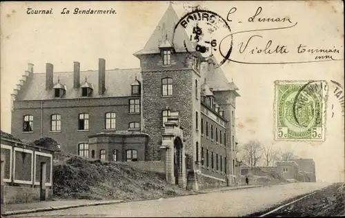 Ak Tournai Wallonien Hennegau, Gendarmerie