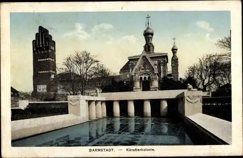 Ak Darmstadt in Hessen, Künstlerkolonie