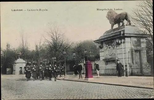 Ak Laeken Brüssel Brüssel, Die königliche Garde
