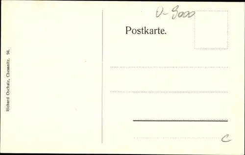 Ak Chemnitz Sachsen, Ecke Agricola und Kanzlerstraße, Eckhaus