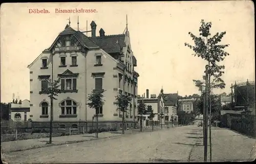 Ak Döbeln in Sachsen, Bismarckstraße